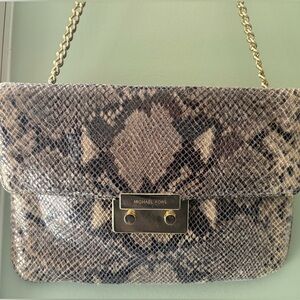 Micheal Kors snakeskin textured  bag